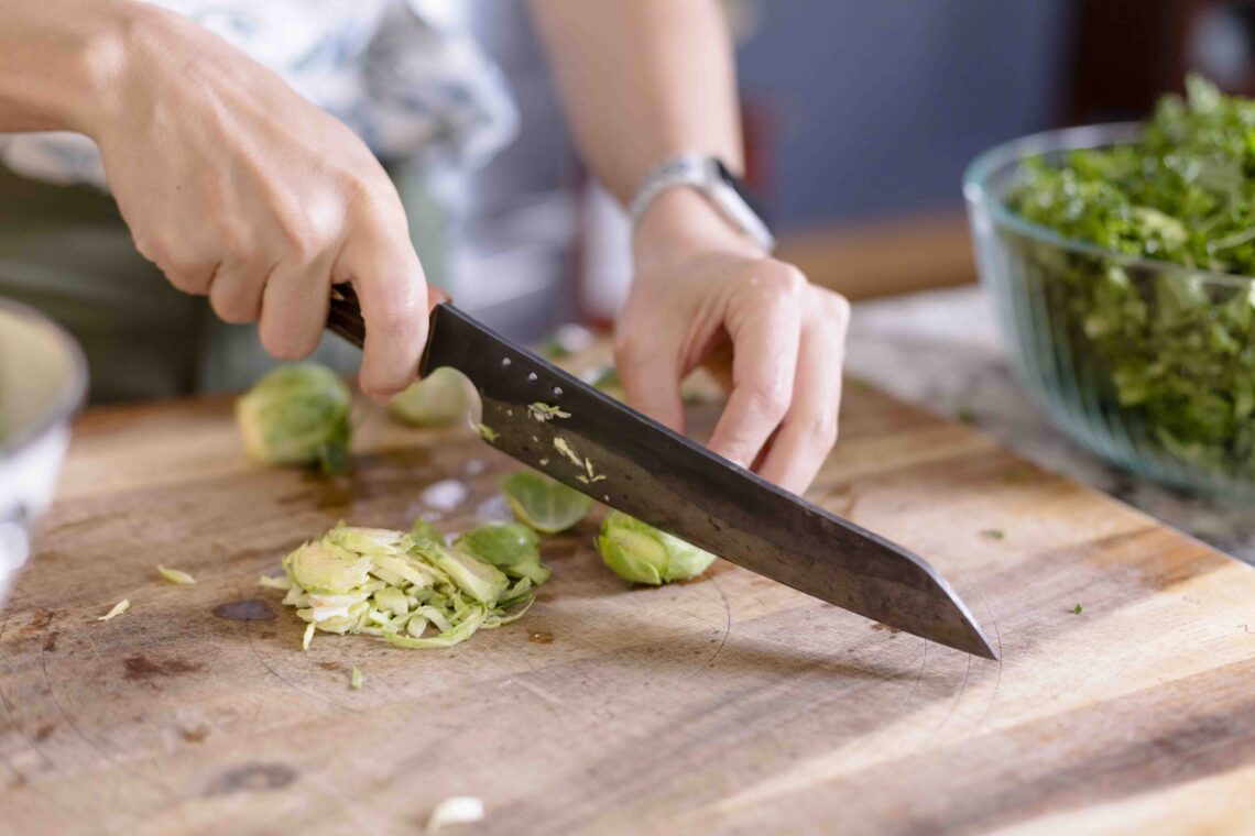 Prepping veggies